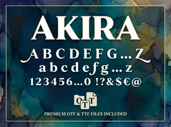Akira: A Display Typeface for Bold, Artistic Design