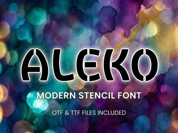 Aleko: A Decorative Display Font for Bold Designs