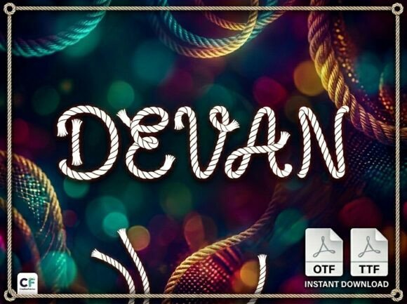 Devan: A Bold Display Font for Unforgettable Designs