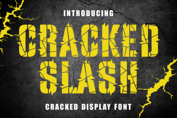 Discover the Power of the Cracked Slash Typeface