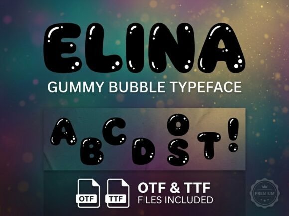 Elina: A Bold Decorative Font for Striking Designs
