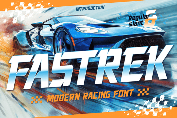 Fastrek: The Racing Display Font for Bold Visuals