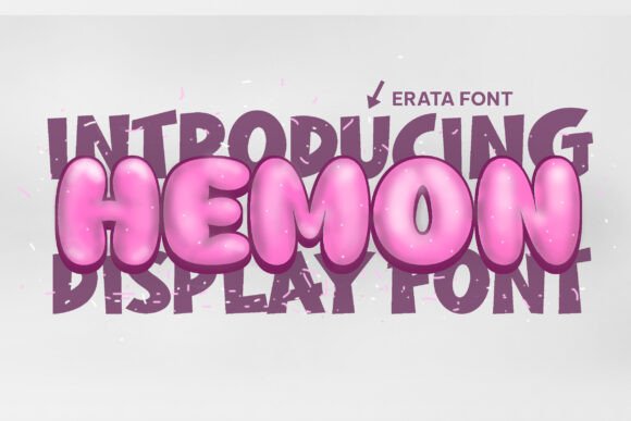Hemon: A Playful Bubble Font for Vibrant Designs