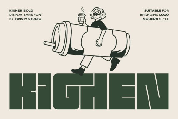 Kighen: Bold Typography for Modern Branding