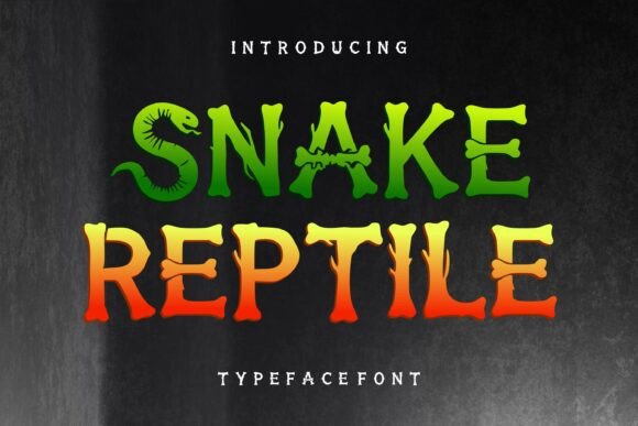 Snake Reptile: A Wild Font for Bold Designs