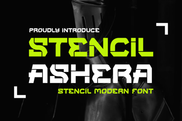 Stencil Ashera: A Bold Display Font for Creative Projects