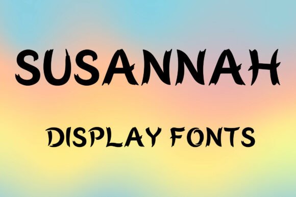 Susannah: A Bold Handcrafted Display Typeface